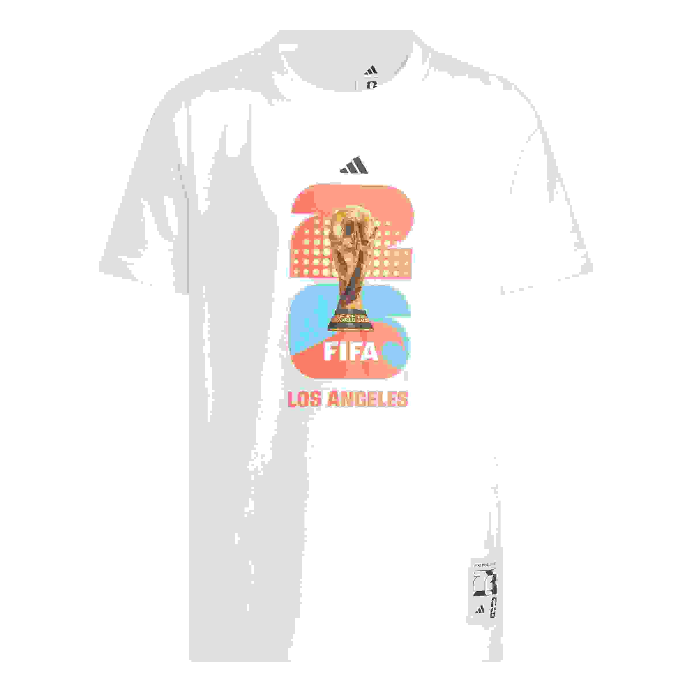 adidas FIFA World Cup 26 Host City Los Angeles Big Kids' White Graphic T-Shirt